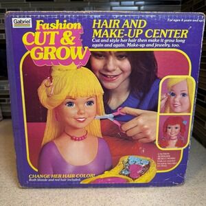 BRAND NEW Vintage 1981 Gabriel Fashion Cut & Grow Hair and Make-Up Center 22010